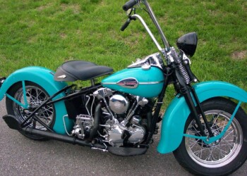 custom Harley-Davidson - teal